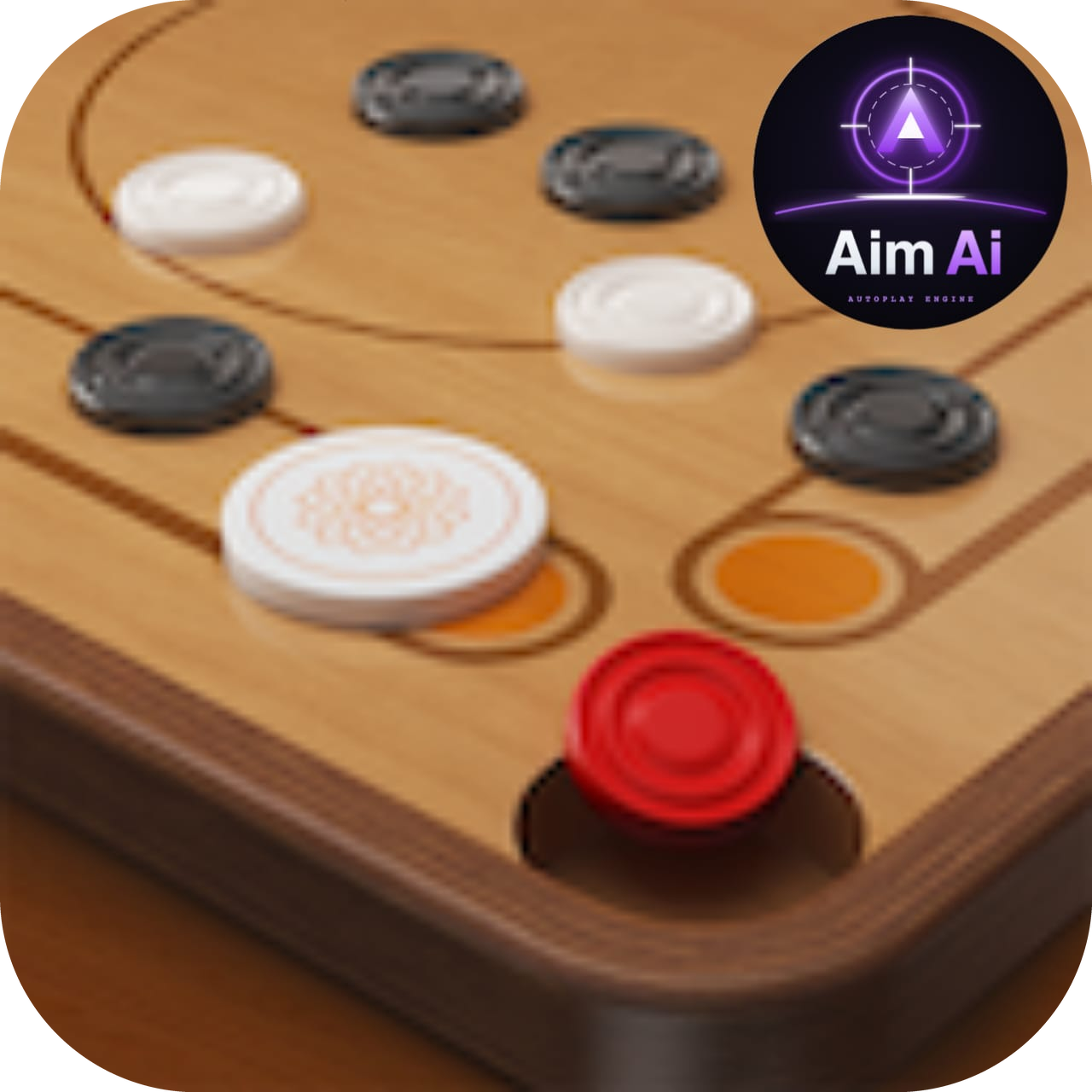 Carrom Pool Laser Aim & Cushion Reflection Guide